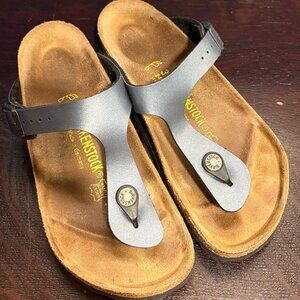 Birkenstock Women's Gizeh Birko-Flor EU size 37, cork is pristine